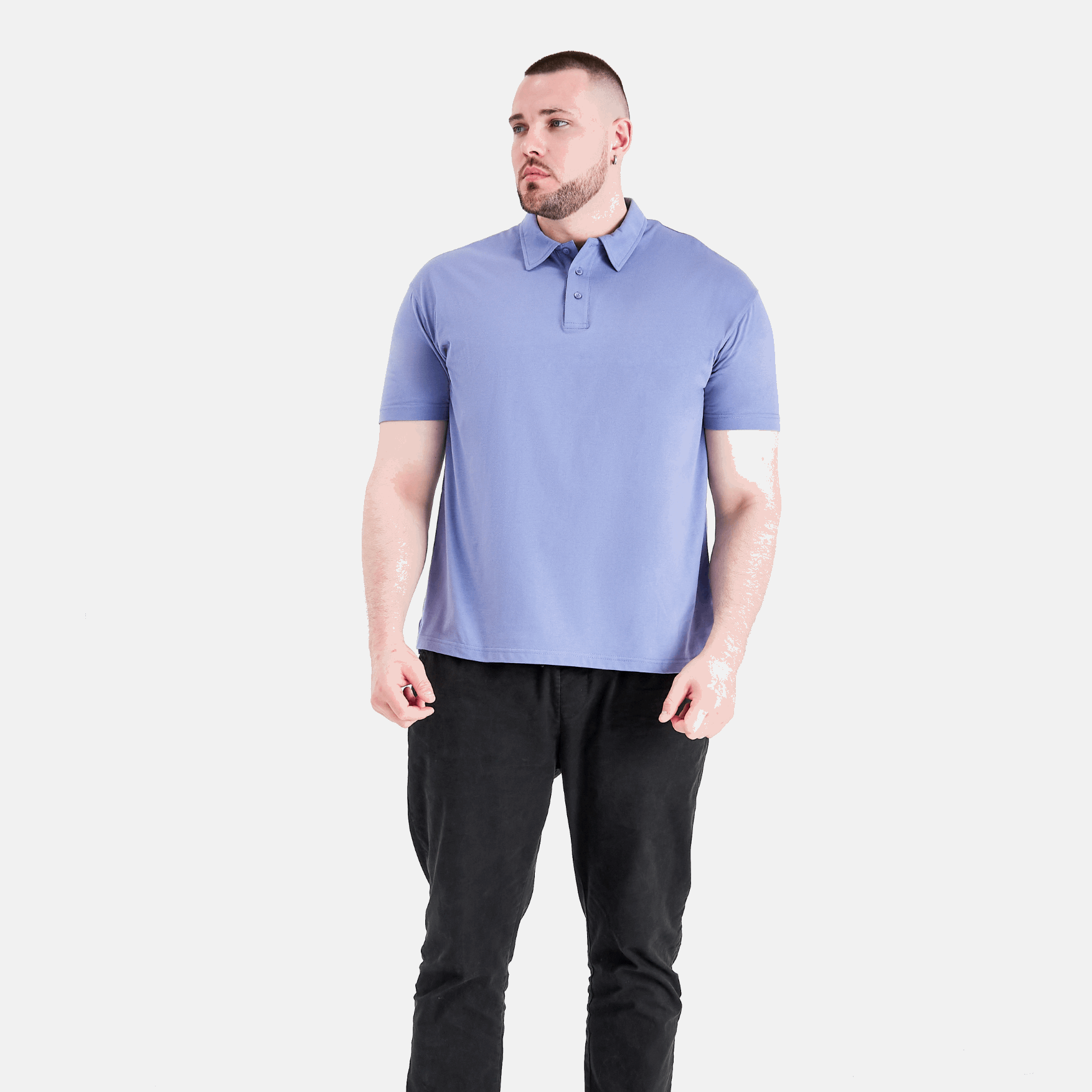 Steel Blue Polo